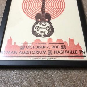 Keb’Mo’ Hatch Show Poster - Ryman 2011